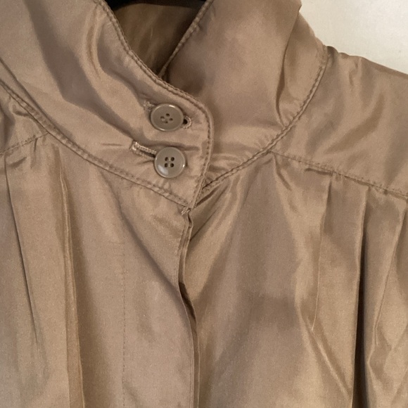 Vintage Rain Shedder Elegant Women’s Tan Long Light Weight Trench Coat Size 9/10 - Picture 4 of 11